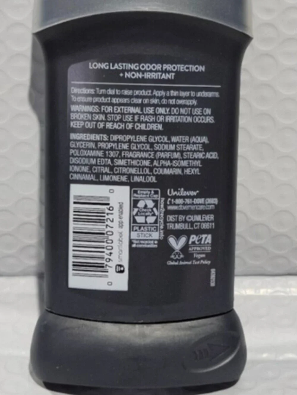 Dove Men's Clean Comfort 72 HR Aluminum-Free Deodorant